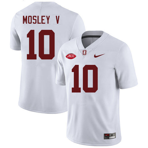 Emmett Mosley V Stanford Jersey,Stanford Cardinal #10 Emmett Mosley V Football Jersey Stitched-White